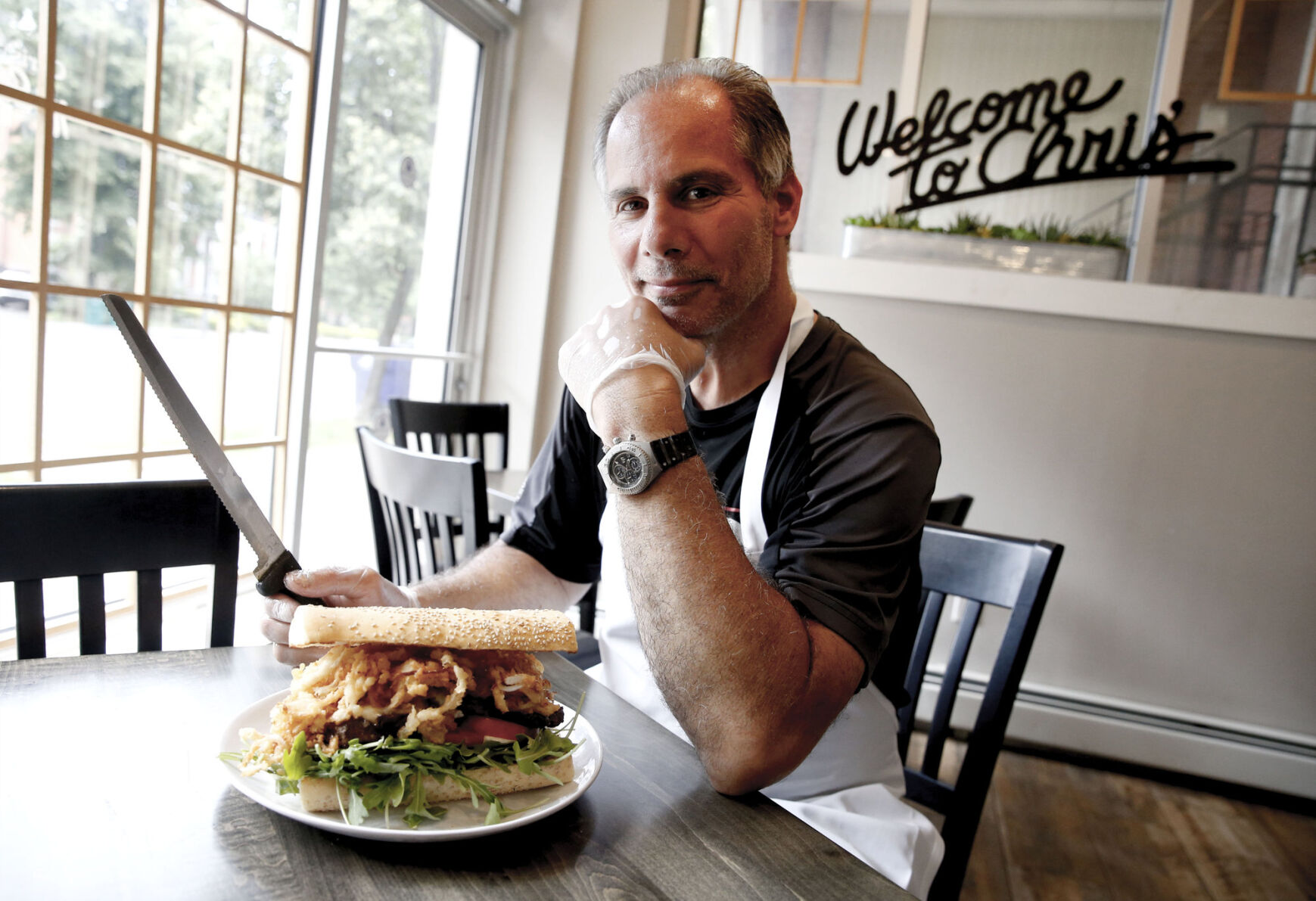 Chris Vendetti makes a mean sandwich at Chris' NY Sandwich Co.